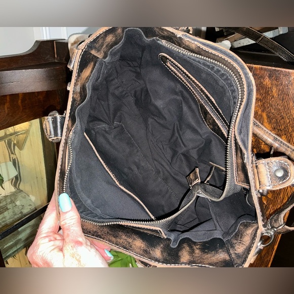 Bed Stu Rockababy Satchel Shoulder Crossbody Black Hand Wash MSRP $295 - Picture 11 of 12